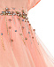 Розовое платье с крупными стразами  | Фото 4