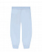 Голубые спортивные брюки с принтом &quot;вишни&quot; Monnalisa | Фото 2