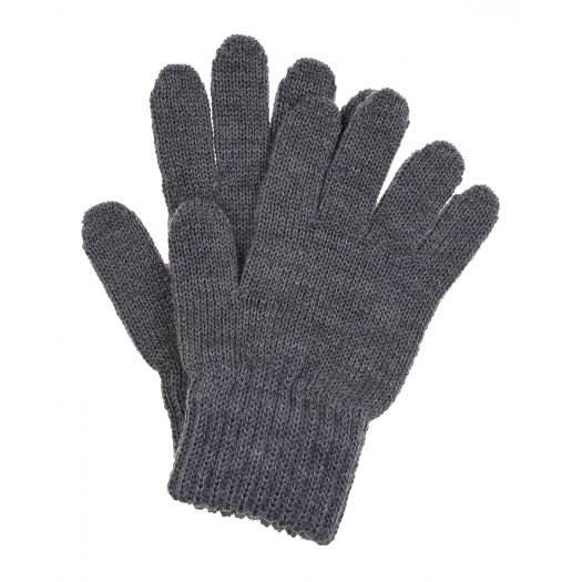 Темно-серые базовые перчатки Catya | Фото 1