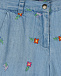 Голубые джинсы с цветочной вышивкой Stella McCartney | Фото 3