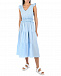 Голубое приталенное платье 120% Lino | Фото 2