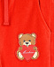 Красный спортивный костюм с декором &quot;мишка&quot; Moschino | Фото 6