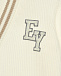 Кардиган с отделкой и логотипом, белый Eleventy | Фото 3