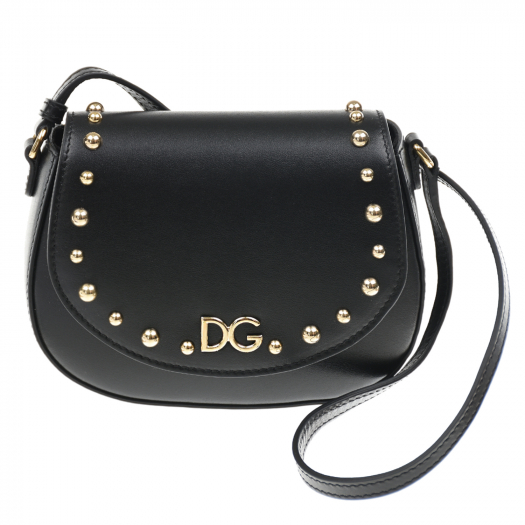 Черная сумка с заклепками, 16x10x5 см Dolce&Gabbana | Фото 1