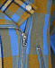 Синяя куртка-косуха из шерсти в клетку  | Фото 8