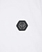 Белая футболка с черным лого Philipp Plein | Фото 3