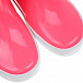 Неоново-розовые резиновые сапоги с полосками  | Фото 6