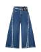 Синие джинсы с разрезами и бахромой Diesel | Фото 1