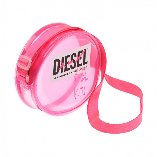 Розовая сумка кросс-боди, 16х5х16 см Diesel | Фото 1