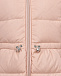 Розовое пальто-пуховик с меховой отделкой IL Gufo | Фото 3