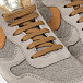Бежевые кроссовки с шерстяной подкладкой Voile blanche | Фото 6