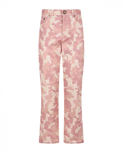 Розовые брюки с камуфляжным принтом Vivetta | Фото 1