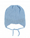 Голубая шапка с узором &quot;кораблики&quot; Il Trenino | Фото 2