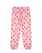 Розовые спортивные брюки с принтом &quot;медвежата&quot;  | Фото 2