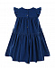 Платье из синего вельвета Monnalisa | Фото 2