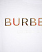 Белая футболка с логотипом в клетку Burberry | Фото 5