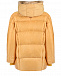 Куртка песочного цвета с меховой отделкой Diego M | Фото 3