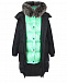 Черное пальто в комплекте с курткой Yves Salomon | Фото 2