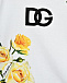 Футболка с принтом &quot;желтые розы&quot; Dolce&Gabbana | Фото 4