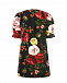 Бархатное платье с цветочным принтом Dolce&Gabbana | Фото 3