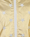Ветровка золотистого цвета с принтом &quot;звезды&quot; Monnalisa | Фото 4