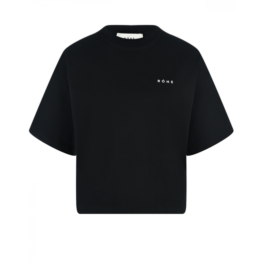 Черная футболка oversize ROHE | Фото 1