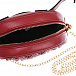 Красная сумка с поясным ремнем и цепочкой, 17х5х10 см Monnalisa | Фото 4
