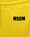 Юбка с принтом сзади, желтая MSGM | Фото 3