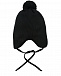 Черная шапка с помпоном и принтом &quot;BEST&quot; Il Trenino | Фото 2