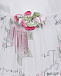 Белое платье с рюшами Monnalisa | Фото 3