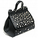 Черная сумка со стразами, 17x12x9 см Dolce&Gabbana | Фото 2