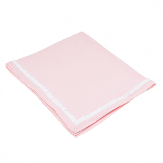 Розовое одеяло с логотипом Emporio Armani | Фото 1
