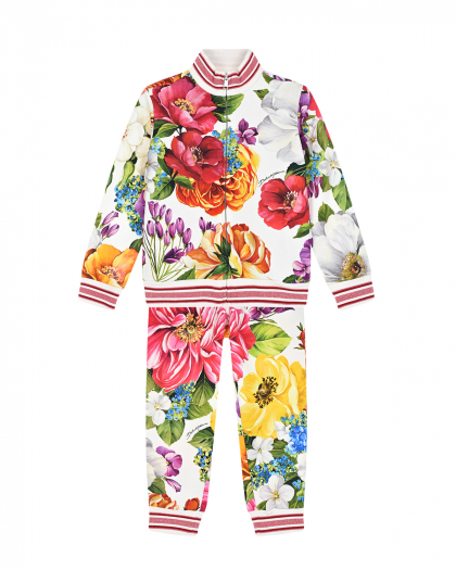 Спортивный костюм с крупным цветочным принтом Dolce&Gabbana | Фото 1