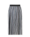 Серебристая плиссированная юбка с люрексом Molo | Фото 2