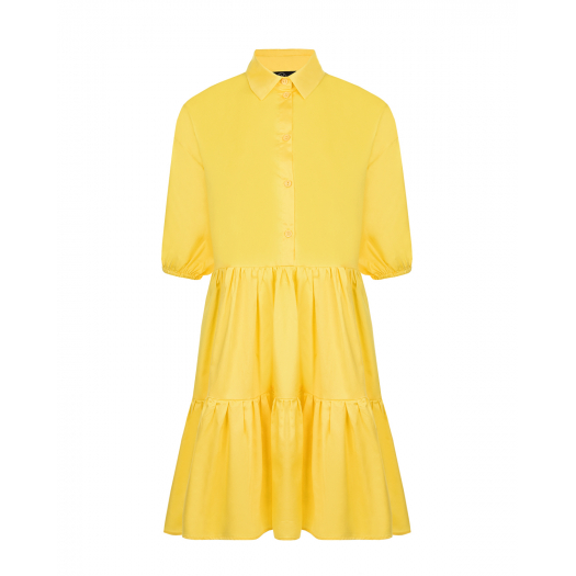 Желтое платье-рубашка Dan Maralex | Фото 1