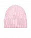Розовая шапка с кашемиром Chobi | Фото 2