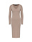 Платье ANNA трикотажное, бежевое