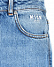 Синие джинсы с бахромой MSGM | Фото 7