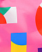Розовый купальник со сплошным разноцветным лого Stella McCartney | Фото 3
