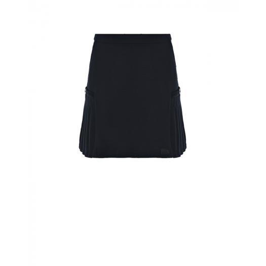 Темно-синяя юбка прямого кроя Emporio Armani | Фото 1
