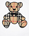 Хлопковый комбинезон с аппликацией &quot;медвежонок&quot; Burberry | Фото 3