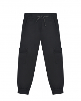 Черные брюки с накладными карманами Aletta Черный, арт. A220701-10N 123 | Фото 1