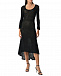 Черное платье с отделкой кроше TWINSET | Фото 3