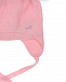 Розовая шапка с меховыми помпонами и отделкой стразами Monnalisa | Фото 3