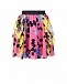 Розовая юбка с разноцветными рюшами MSGM | Фото 2