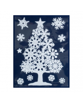 Наклейки &quot;Рождественская елка и снежинки&quot; 29,5x40 см Peha Magic , арт. RD-60330 | Фото 1