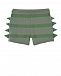 Зеленые шорты в полоску Stella McCartney | Фото 2