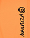 Оранжевые спортивные брюки с черным логотипом MM6 Maison Margiela | Фото 3