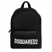 Рюкзак с белым лого, черный Dsquared2 | Фото 1