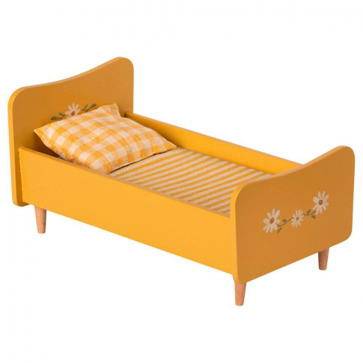 Деревянная кровать, Мини, жёлтая Maileg | Фото 1